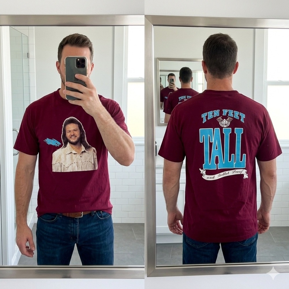 Vintage 1994 Travis Tritt Shirt XL Ten Feet Tall & Bulletproof Single Stitch USA